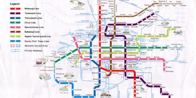 Карта на метрото Хирошима 